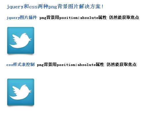 jquery图片插件与css样式表IE6 png背景图片透明