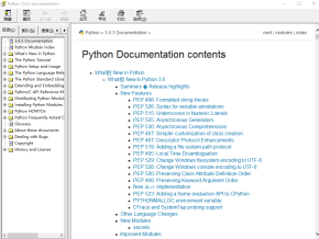 python3.6.3官方帮助文档 参考手册 chm版+html