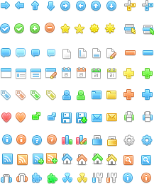 web2.0风格网页实用16x16小图标_透明png小图标下载