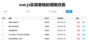 vue动态表格行内容增加删除修改代码