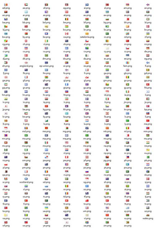 247个世界各国国旗图片素材下载