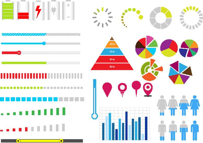 扁平风格的页面加载图标素材_商务坐标图标素材psd下载