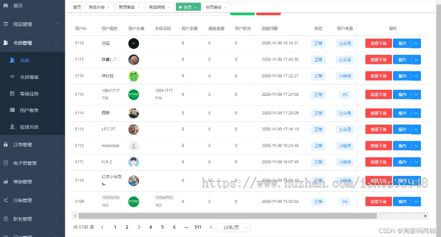 springboot+vue在线商城小程序源码B2C单用户商城源码uniapp前后分离