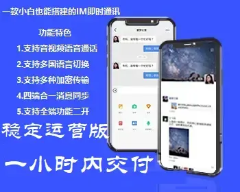 【运营版-万人并发-有演示】2023新款即时通讯Java源码原生四端+短视频+直播+音频通话