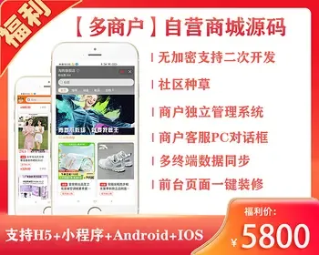 【多商户商城一键铺货采集】外贸多语言入驻运营版商城PC小程序APP平台供货一件代发