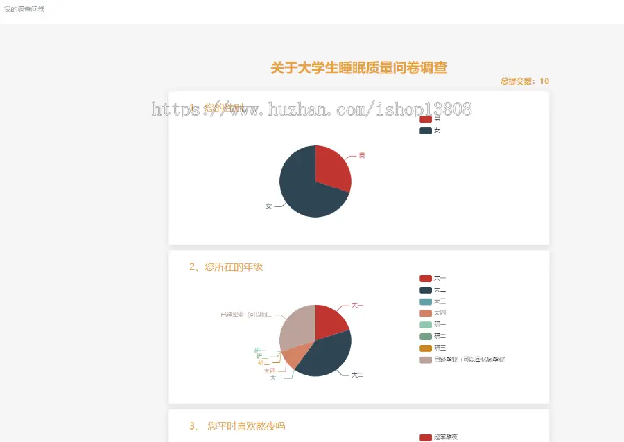 Java 基于Spring Boot+VUE的在线问卷调查系统+论文