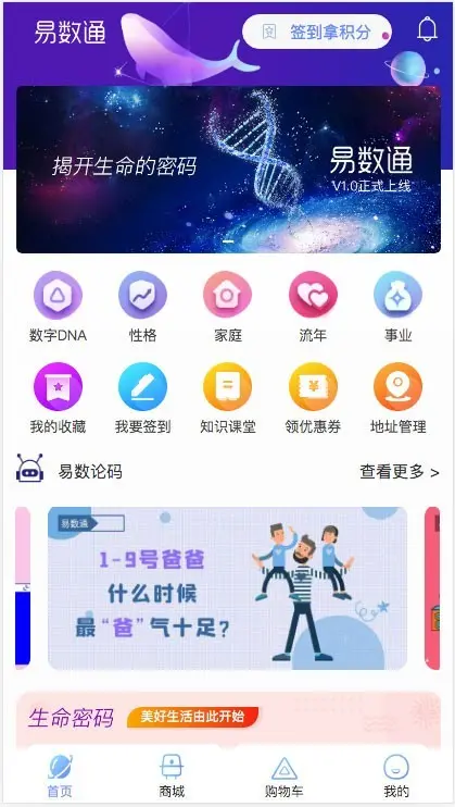 易数通-算命-生命密码-数字能量-九宫格-uniapp-小程序+后台