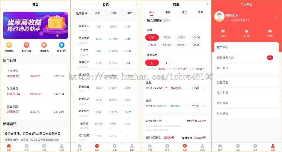 （稳定版）2023新版股票配资/买点策略/前端UNIAPP/后端THINKPHP/支持二开  （运营版）