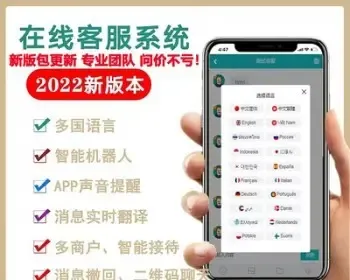 【2022国际二十种语言防黑版】多商户无限坐席在线客服系统源码|带机器人带翻译