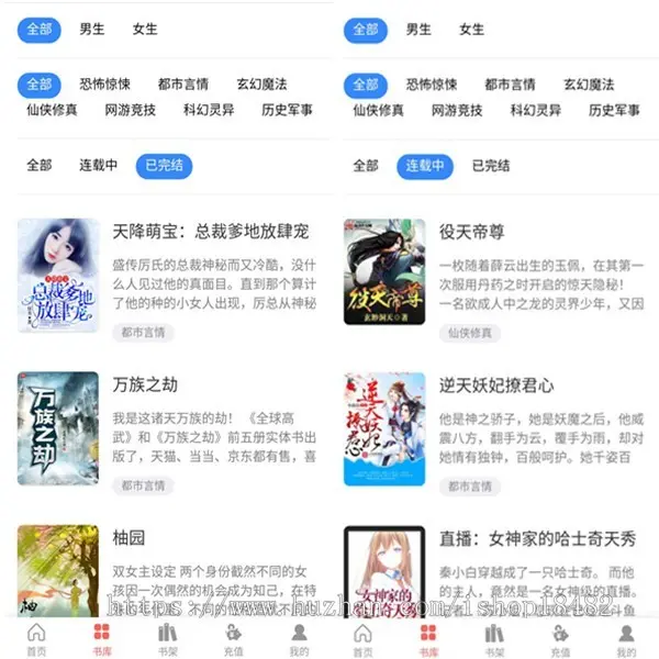 【2022运营版】小说漫画听书三合一源码 支持小说章节扣费 可封装为app