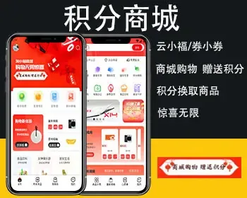 【对标】云小福仿APP双端+PC定制商城积分兑换官方微信支付