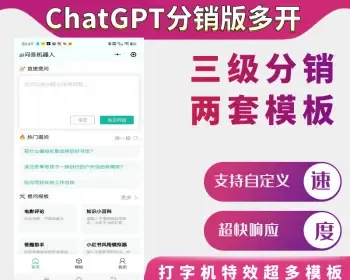 ChatGPT分销版4.0接口，Ai绘画，速度超快响应，坑位可开，支持微信公众号，小程序对接