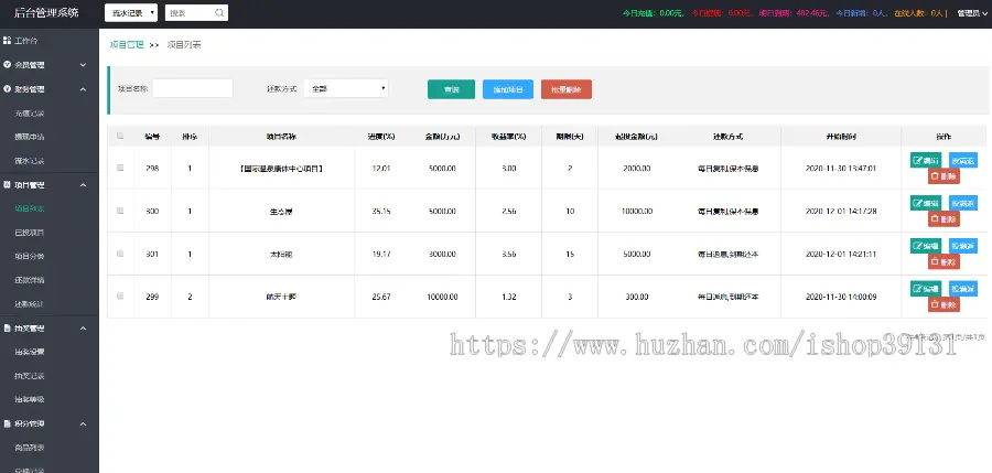 （新品运营版）2020金融投资理财平台源码理财系统每日返利资金投资金融带大转盘