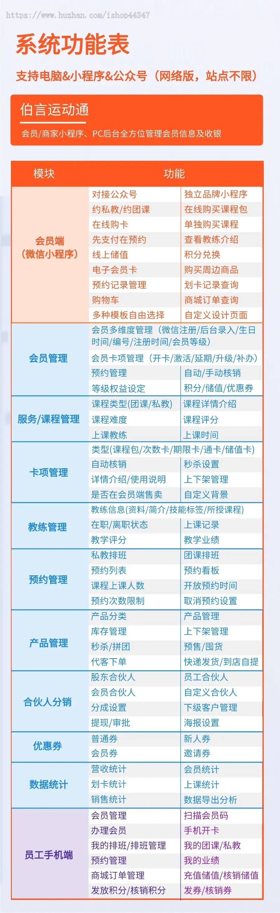 美容美业教育理疗会员预约系统微信小程序开源源码saas平台