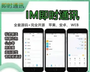 分布式/高并发/IM即时通讯APP/新版稳定/聊天社交原生APP/仿VX即时通讯APP/