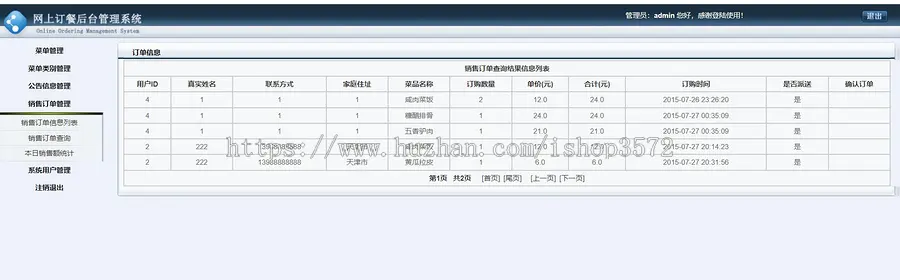 Java Web项目源码 34 在线点餐管理系统后端技术:SSM框架