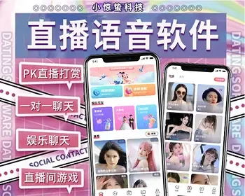 仿乖猪语音直播系统源码语音社交软件开发语音直播APP源码视频聊天 即时通讯 一对一