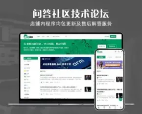 discuz整站带数据问答技术科技社区简约源码dz程序bbs资讯论坛