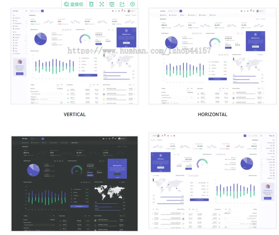 Bootstrap + gulp构建深浅双色管理后台仪表盘PHP模版