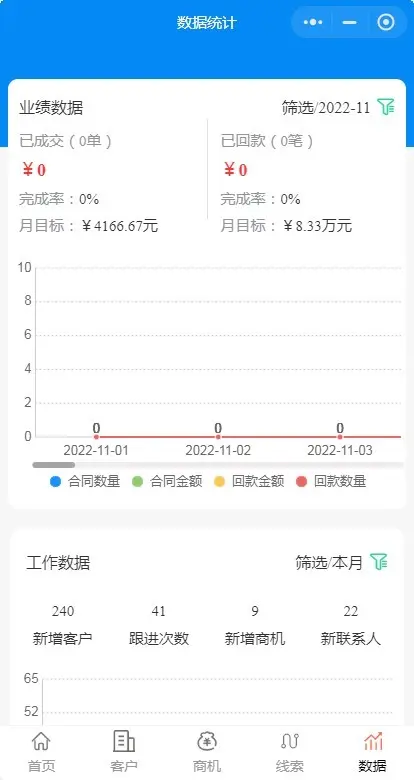 CRM客户关系OA管理办公系统 小程序