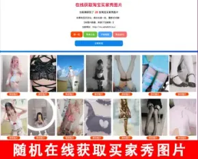 引流程序随机获取淘宝美女买家秀性感图片在线获取淘宝买家秀图片买家秀图片自动采集