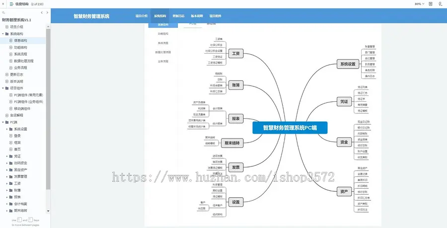 智慧财务管理系统原型PC端&移动端作品源码