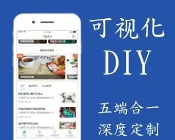 智能diy官网小程序正版开源源码坑位SAAS部署六端数据同步支持独立部署