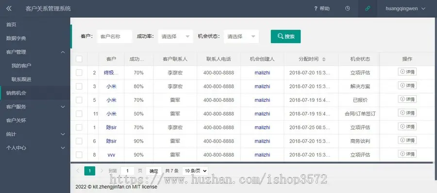 ssm 客户关系管理系统,源码 包含数据库,可运行