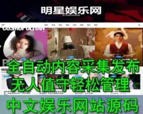 全自动无人值守 网站插件采集发布 中文明星娱乐网站 WordPress模板 附带自动翻译插件发布