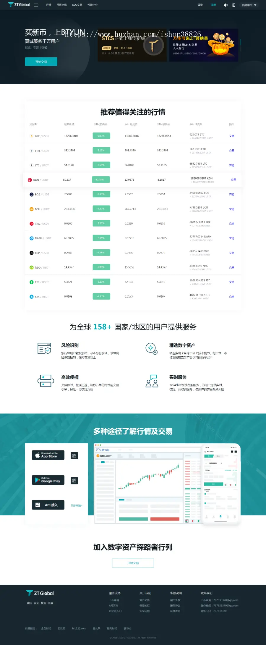 2020年中英文/币币交易+C2C交易/交易/持币分红/锁仓生息/机器人交易/上币投票/