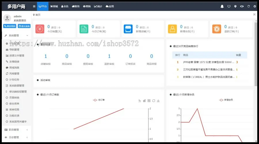 Thinkphp5多用户B2B2C商城源码立即拍下送安装视频系统概述:本系统是