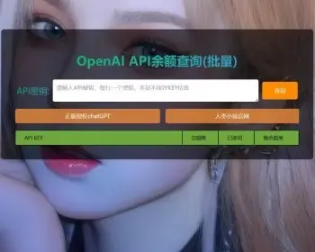 OpenAI API-KEY 余额查询_chatGPT