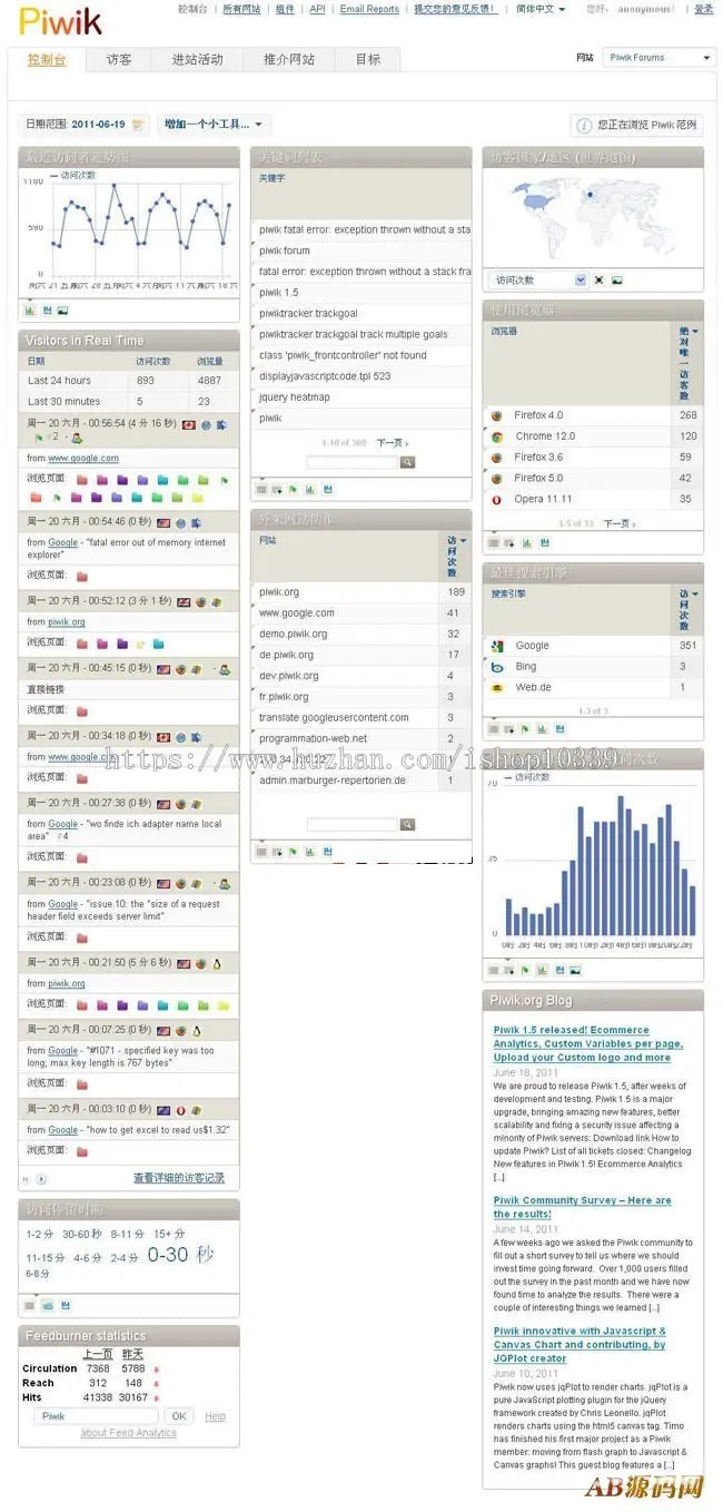 Piwik 网站统计系统 v3.4.0
