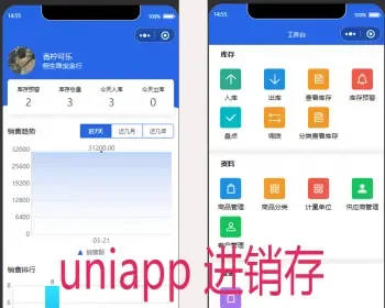 易拍进销存 uniapp进销存 sass版本 仓库管理系统 拍照出入库