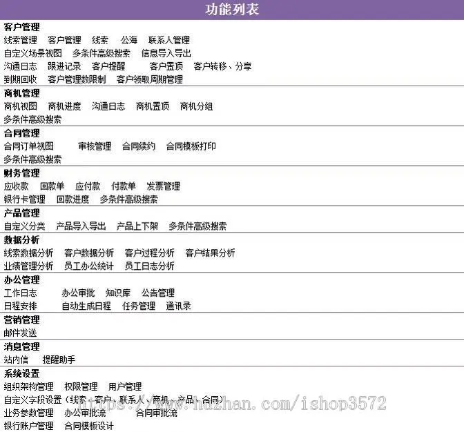 CRM客户管理系统 PHP协同办公源码