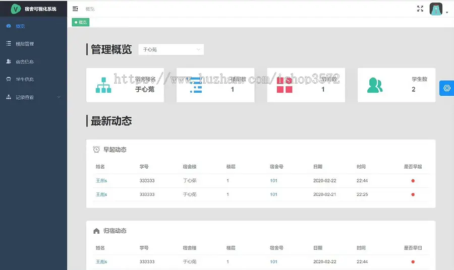 宿舍管理系统:成品售卖,便宜出。包运行。不能运行退全款。有三个不同权限的角色。