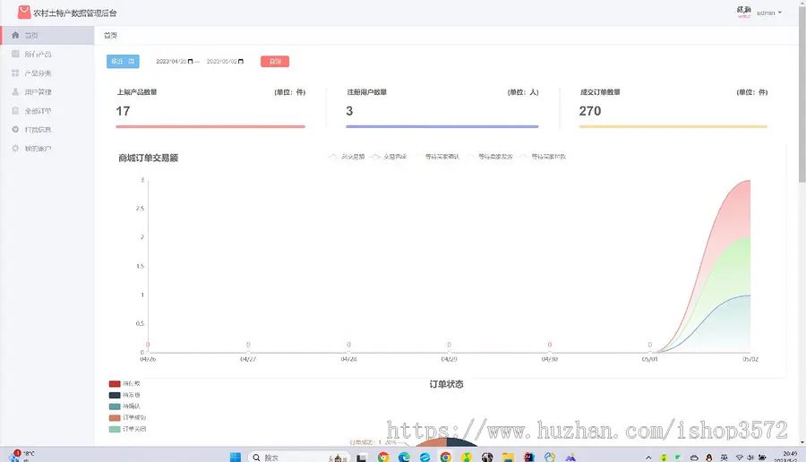 SpringBoot农产品商城销售系统源码农村土特产商城源码基于Spring