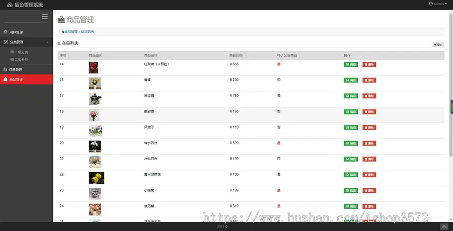 【Javaweb鲜花商城系统源码】基于springboot+thymeleaf（html）