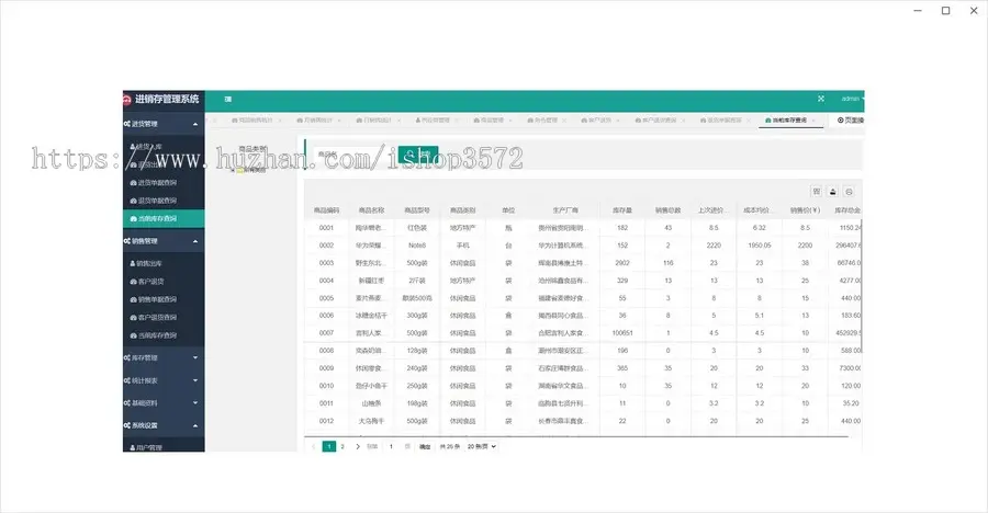 java+springboot进销存管理系统源码