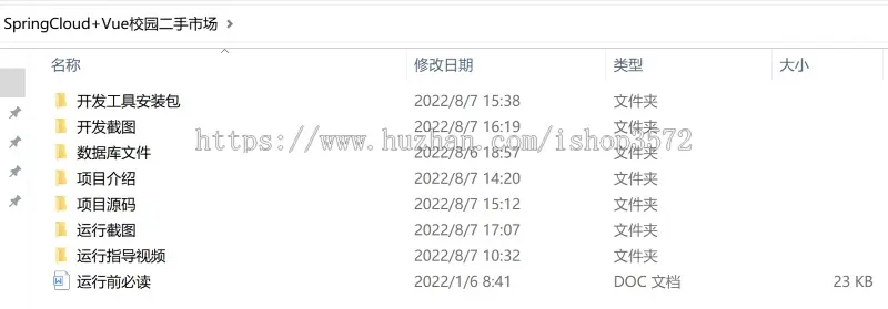 SpringCloud+Vue校园二手市场系统  附带详细运行指导视频项目描述