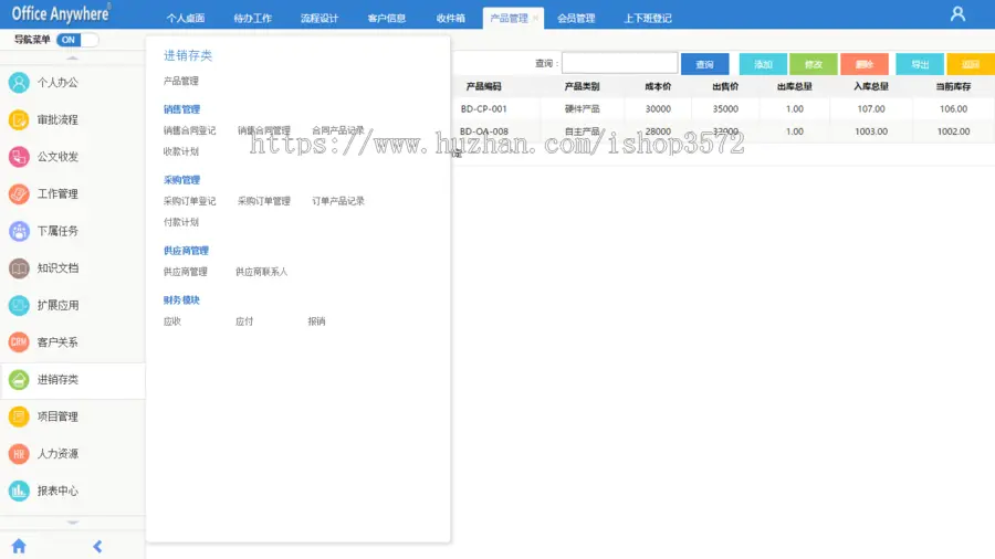 大型OA办公系统ASP.NET源码 C#全能CRM客户关系HR进销存 项目管理