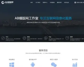 高端网站建设网络设计互联网信息化网站织梦模板 软件开发带手机版