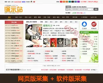 小说网站源码AI智能语音阅读听书火车关关后台自动采集带手机wap包安装