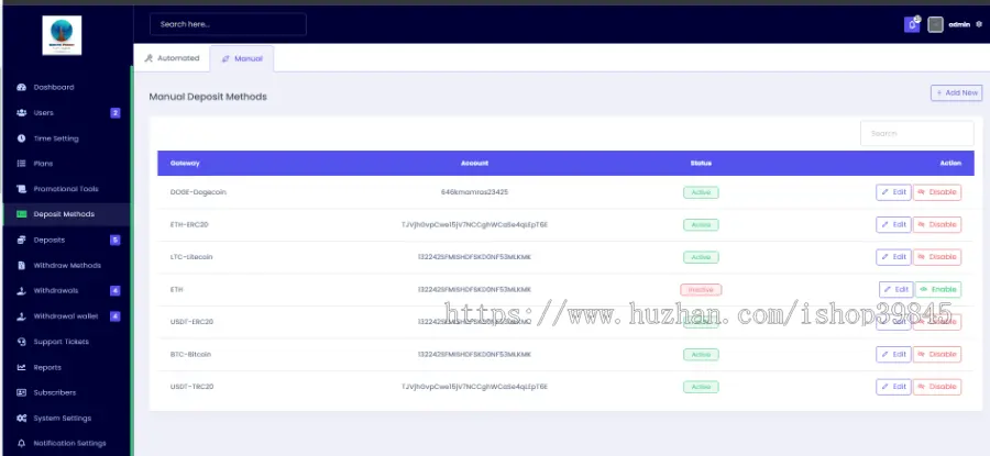 2023多语言HYIP加密货币投资分红获利系统