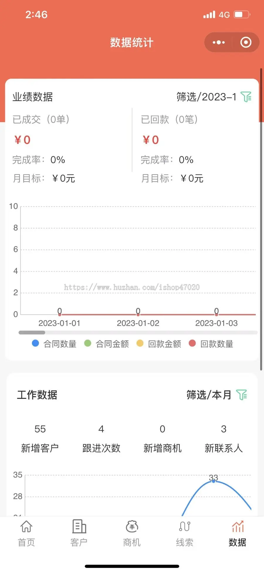 2023CRM客户关系管理系统业绩设定自定义字段订单跟进客户公海合同管理全程审批流程