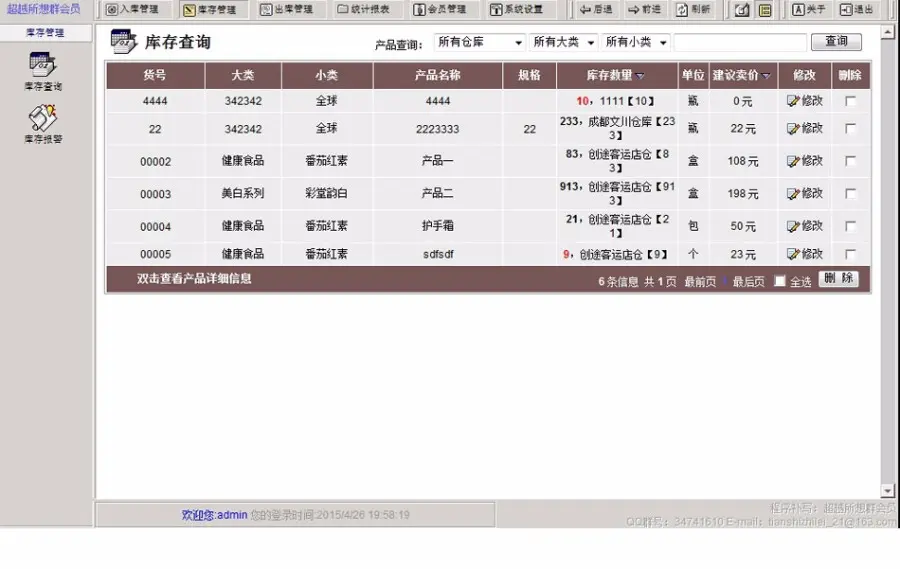 专卖店销售企业进销存管理系统网站源码  ASP+ACC