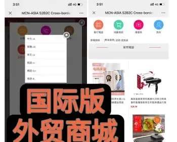 【运营级】国际版多国语言商城源码海外版跨境电商独立站电子商务可二开带分销商家入驻