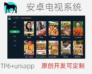 2021原创开发 电视APP TVapp 安卓电视系统 电视源码 uniapp+thinkphp6 可定制二次开发