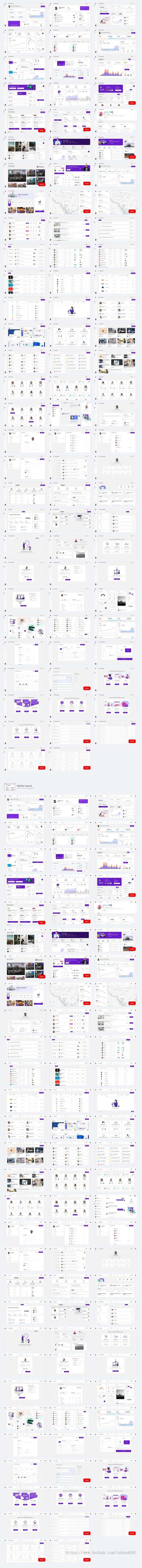 多用途管理员和Webapp UI 工具包模板后台管理面板HTML5界面