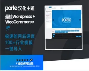 wordpress外贸商城主题Porto6.2.2中文汉化版简洁大方企业多功能主题